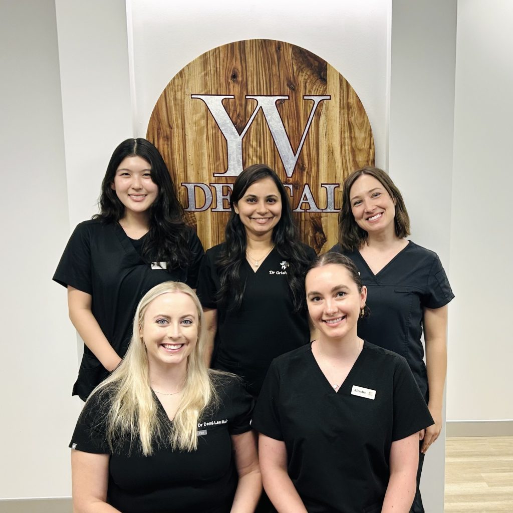Practice team photograph published on YV Dental’s current About Us page